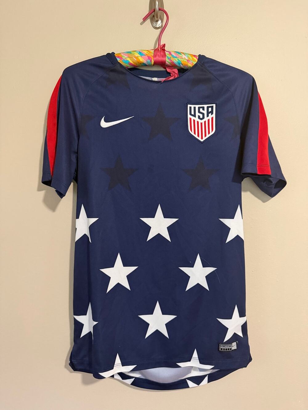 NIKE USA SOCCER JERSEY 2017 GOLD CUP PRE MATCH STARS KIT MENS S NATIONAL TEAM